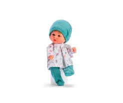 Muñeco Bomboncín con Camisa Caracoles, Polaina y Gorro Verde