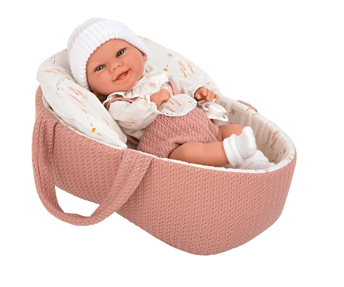 Muñeco Elegance Babyto Rosa 33cm con Capazo