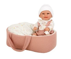Muñeco Elegance Babyto Rosa 33cm con Capazo