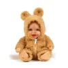 Muñeco Guillo con Mono Winnie en Bouclette Camel 21cm
