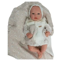 Muñeco Reborn Camila 45cm con Manta y Doudou