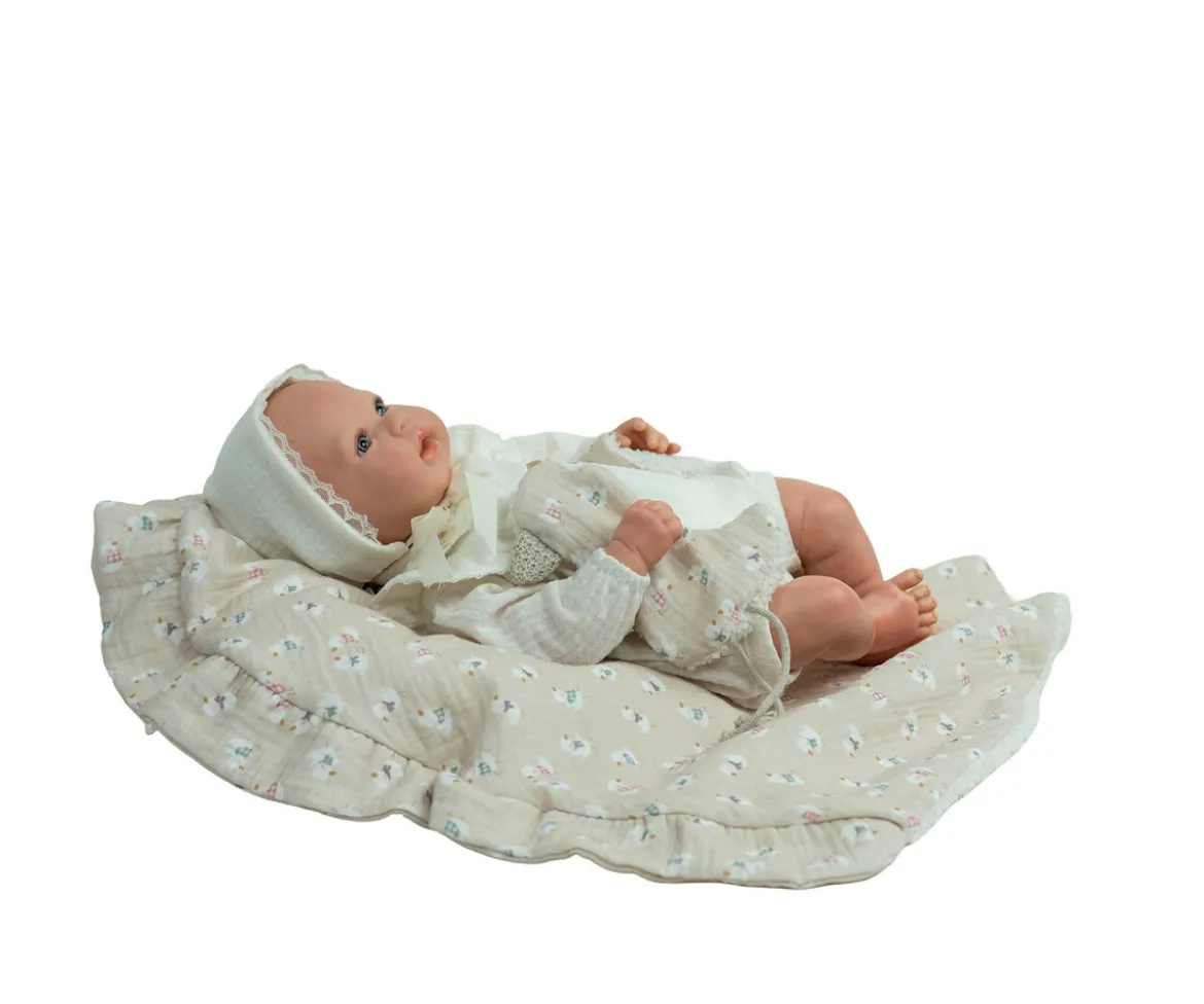Muñeco Reborn Camila 45cm con Manta y Doudou