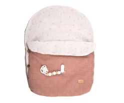 Muñeco Reborn Elba Rosa 40cm con Saco de Dormir