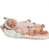 Muñeco Reborn Kira Rosa 45cm con Saco de Dormir
