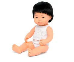 Muñeco Síndrome Down Asiático 38 cm