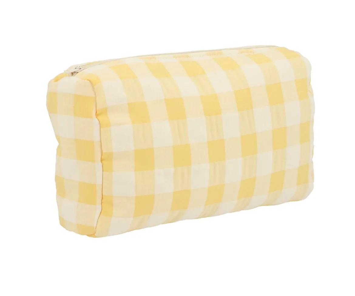 Neceser Acolchado Vichy Amarillo