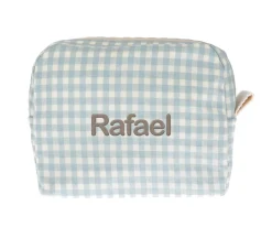 Neceser Grande Vichy Verde Personalizable