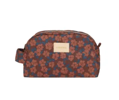 Neceser Impermeable Hyde Park Maroon Poppies