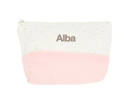 Neceser Infantil Rainbow Dots Rosa Personalizable