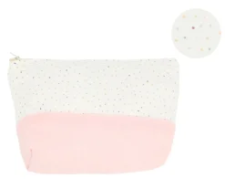 Neceser Infantil Rainbow Dots Rosa Personalizable