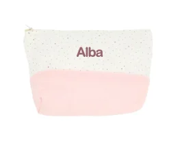 Neceser Infantil Rainbow Dots Rosa Personalizable