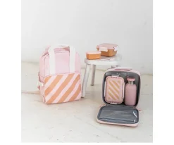 Nevera Rígida Big Stripes Pink Personalizable