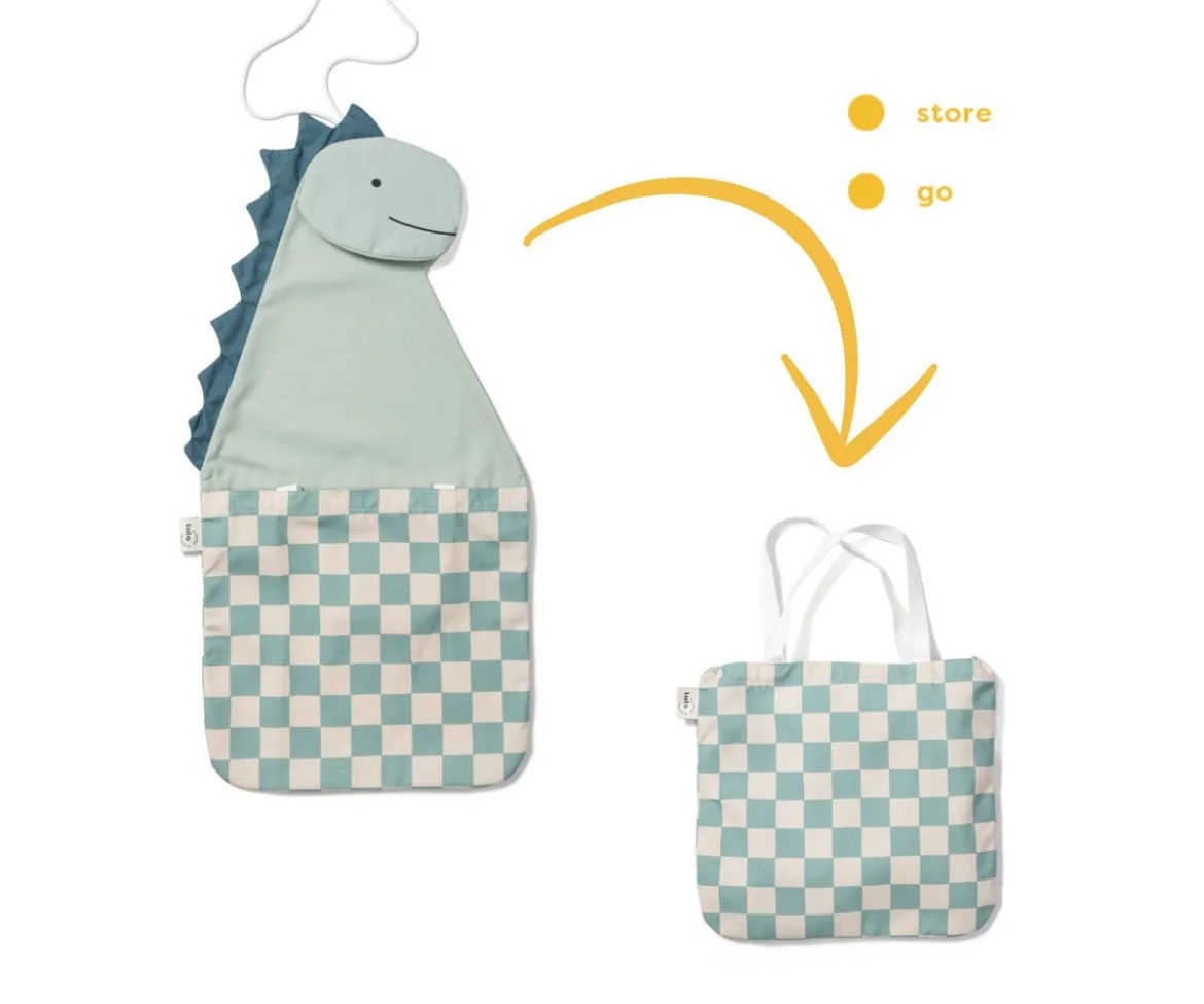 Organizador Pared + Bolsa Toto Dino Personalizable