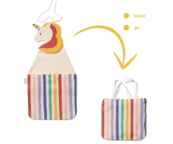 Organizador Pared + Bolsa Toto Unicorn Personalizable