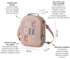 Pack Almuerzo Infantil Funny Letters Personalizable