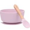 Pack Baby Meal Babero Silicona Fantastic Girl + Bol Silicona y Cuchara Lilac