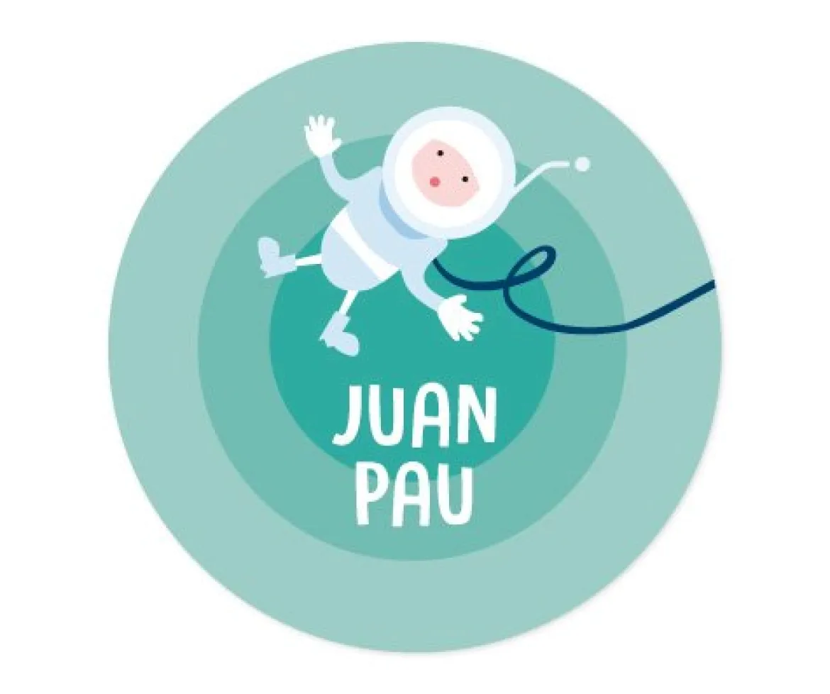 Pack 3 chapas Personalizadas Astronauta