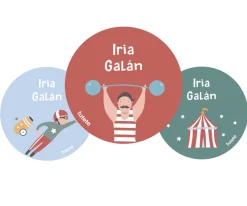 Pack 3 Chapas Personalizadas Circus Show