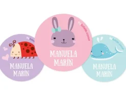 Pack 3 chapas Personalizadas Conejito