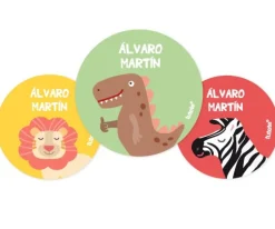 Pack 3 chapas Personalizadas Dino