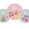 Pack 3 chapas Personalizadas Fruits