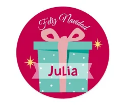 Pack 3 chapas Personalizadas Papá Noel Rosa