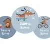 Pack 3 chapas Personalizadas Skater Dog
