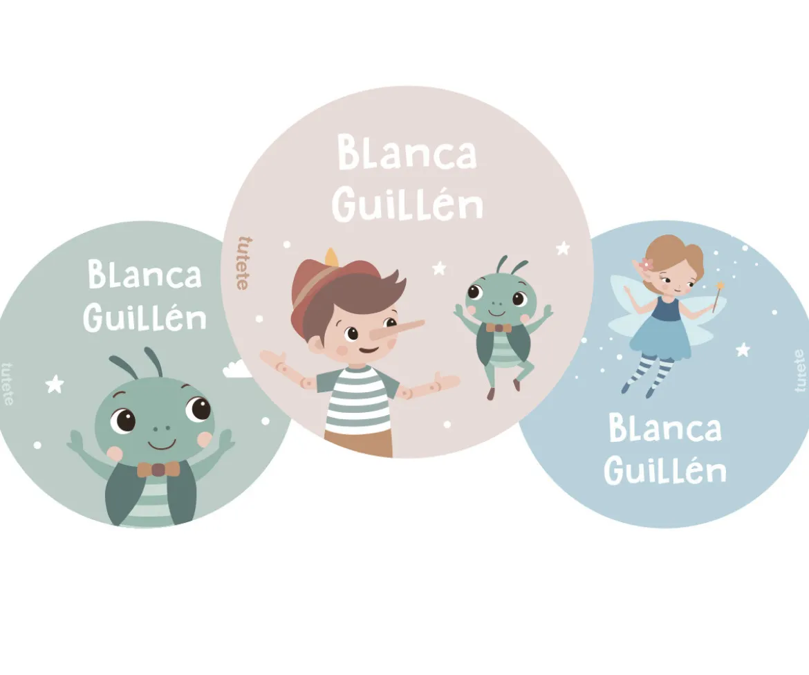 Pack 3 Chapas Personalizadas The Wooden Boy