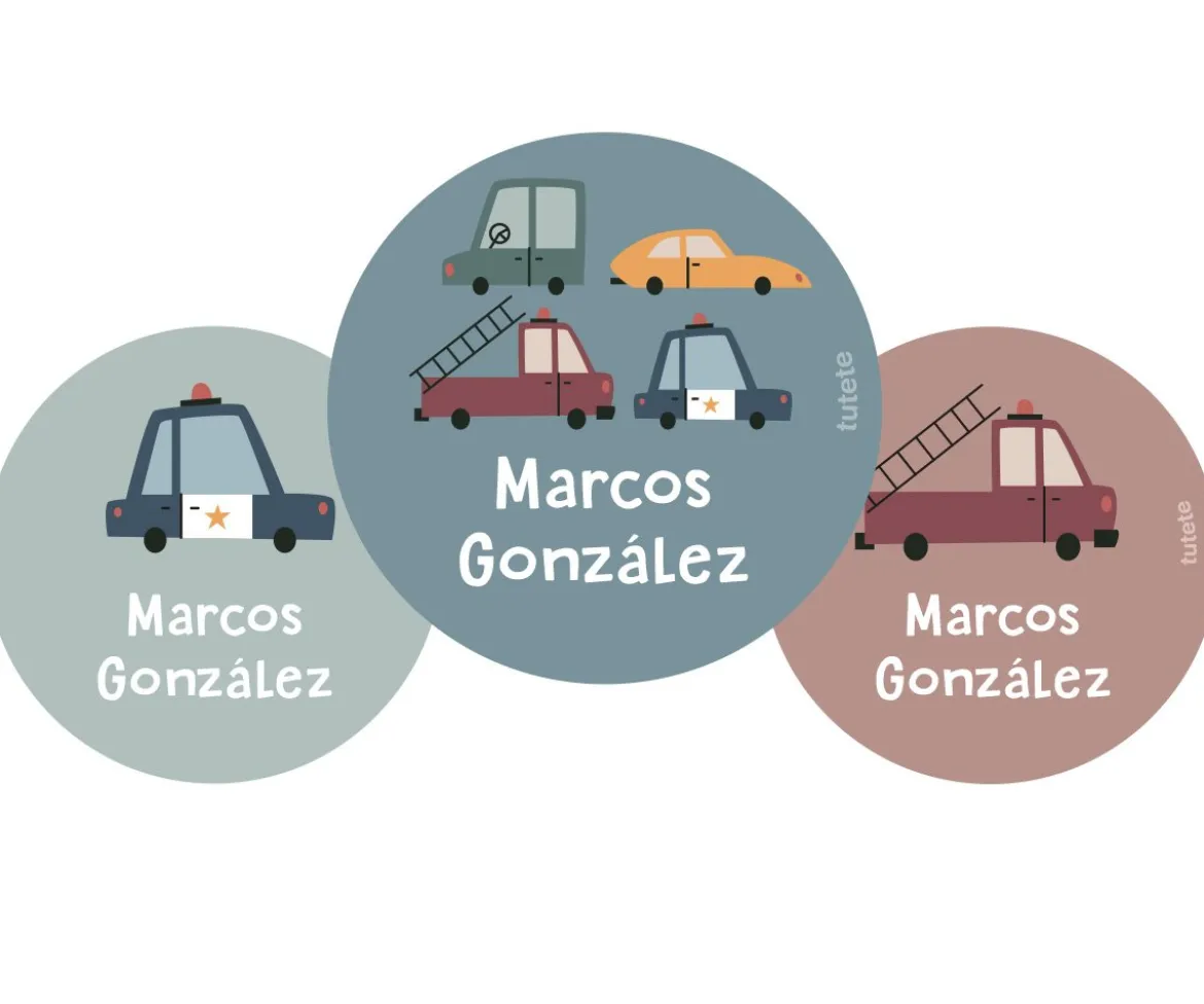 Pack 3 chapas Personalizadas Vintage Cars