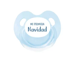 Pack Chupete Retro Azul Mi Primera Navidad + Chupetero Ocean