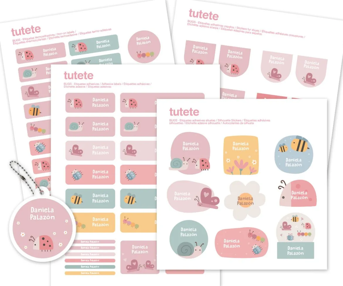 Pack Combinado Termo y Pegatinas Bugs