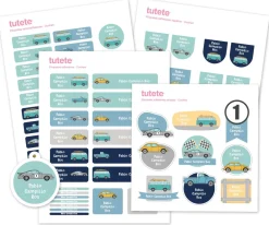 Pack Combinado Termo y Pegatinas Coches