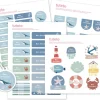 Pack Combinado Termo y Pegatinas Ocean