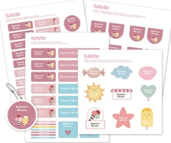 Pack Combinado Termo y Pegatinas Sugary