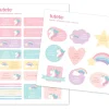 Pack Combinado Termo y Pegatinas Unicornio