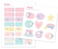 Pack Combinado Termo y Pegatinas Unicornio