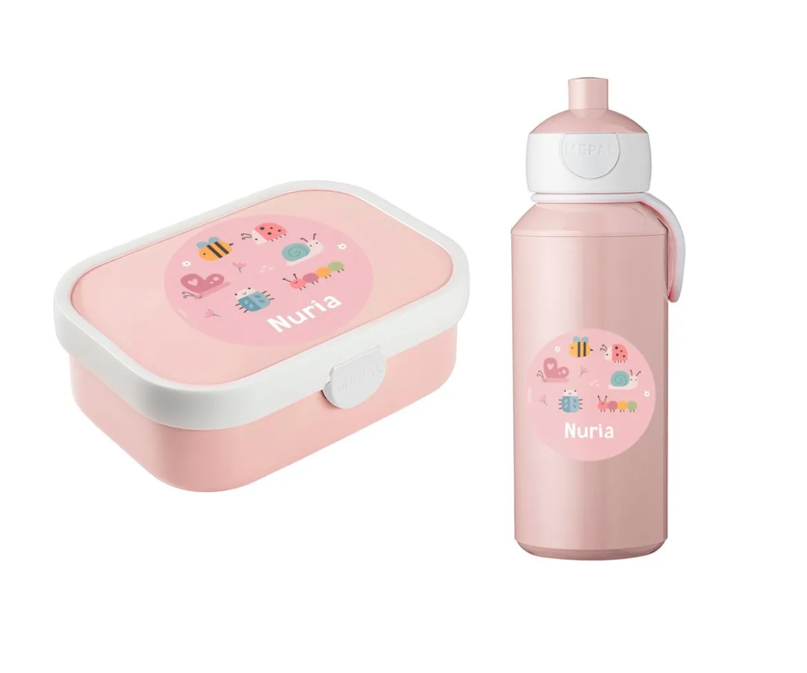 Pack de Almuerzo Campus Tutete Pink Bugs Personalizado