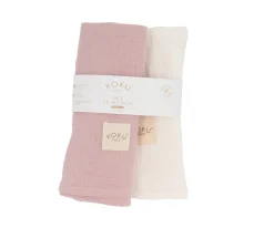 Pack de 2 Muselinas Medianas Rosa 70x70cm