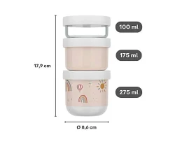 Pack 3 Dispensadores de Comida Apilable Mio Fairy Garden