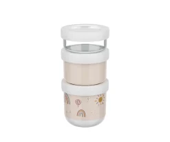 Pack 3 Dispensadores de Comida Apilable Mio Sunshine & Rainbow