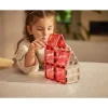 Pack Glitter Tiles Transparent/Pink 16 piezas