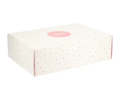 Pack Regalo Recién Nacido Personalizable Rainbow Dots Rosa