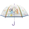 Paraguas Manual Infantil Bluey Transparente Burbuja