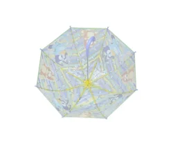 Paraguas Manual Infantil Bluey Transparente Burbuja