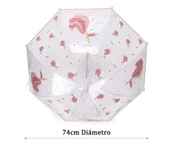 Paraguas Transparente Magical Unicorn