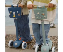 Patinete Banwood Eco + Cesta Pin & Ride Deep Sea y Pines Espacio