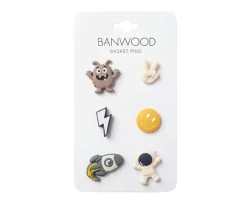 Patinete Banwood Eco + Cesta Pin & Ride Deep Sea y Pines Espacio