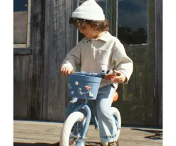 Patinete Banwood Eco + Cesta Pin & Ride Deep Sea y Pines Espacio