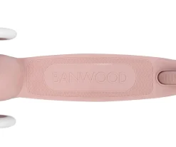 Patinete Banwood Eco + Cesta Pin & Ride Dusty Rose y Pines Flores