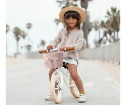 Patinete Banwood Eco + Cesta Pin & Ride Faded Pink y Pines Magia